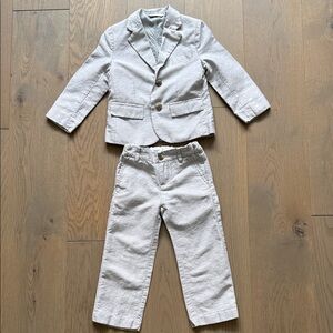 Kids Grey Blazer and Pants Set